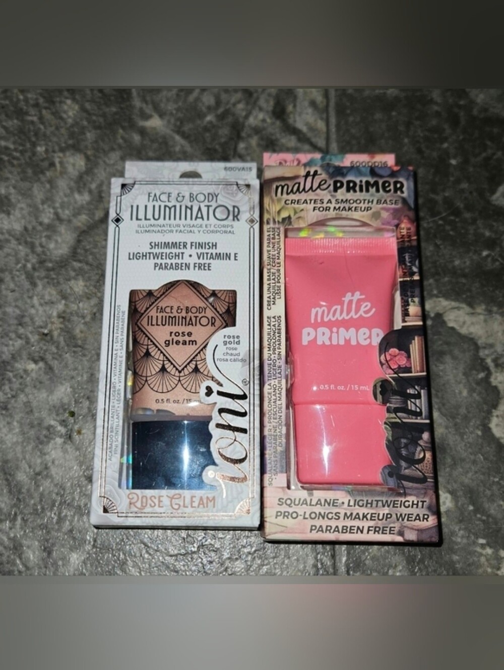 Ioni Matte Primer & Liquid Illuminator In Rose Gleam BNIB
